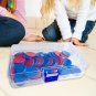 50x Montessori Solid Round Chips Math Discs Markers with Storage Box Two Color