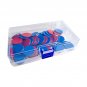 50x Montessori Solid Round Chips Math Discs Markers with Storage Box Two Color