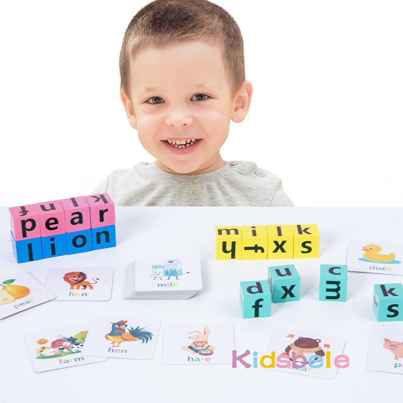 Montessori Letter Spelling Block Fun Games For Kids Spelling Words Early