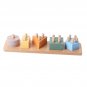 Wood Shape Sorter and Color Stacker Preschool Learning Toys