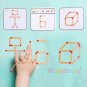 Montessori Interactive Game Matchstick Puzzle Board For Boys Girls