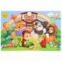 30 Pieces Wooden Jigsaw Puzzle Kids Cartoon Animal Vehicle Puzzles Games