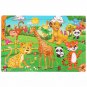 30 Pieces Wooden Jigsaw Puzzle Kids Cartoon Animal Vehicle Puzzles Games
