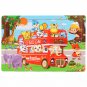 30 Pieces Wooden Jigsaw Puzzle Kids Cartoon Animal Vehicle Puzzles Games