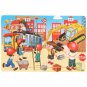 30 Pieces Wooden Jigsaw Puzzle Kids Cartoon Animal Vehicle Puzzles Games