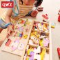 QWZ Little Bear Change Clothes Children's Early Education Wooden Jigsaw Puzzle Dressing Game