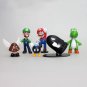 6pcs/set Super Mario Bros PVC Action Figure Toys Dolls Model Set Luigi Yoshi