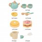 Wooden Afternoon Tea Set Toy Pretend Play Food Learning Role Play Game