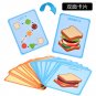 Wooden Simulation Hamburger Children Toys Montessori Educational