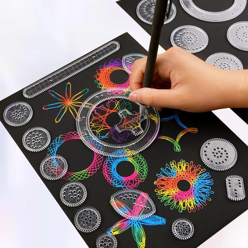Create Endless Artistic Designs with the Ultimate Spirograph Drawing Toy Set