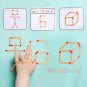 Montessori Interactive Game Matchstick Puzzle Board For Boys Girls DIY Math