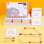 Montessori Interactive Game Matchstick Puzzle Board For Boys Girls DIY Math