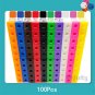 Moulty Linking Math Cubes with Activity Cards Set Number Blocks Counting Toys Snap