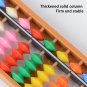 17 Column Plastic Abacus With Colorful Beads Children Math Arithmetic