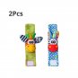 2Pcs Puzzle Wrist Strap Rattle Baby Decorative Visual And Auditory