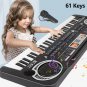 Kids Electronic Piano Keyboard Portable 61 Keys Organ with Microphone
