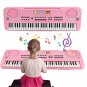 Kids Electronic Piano Keyboard Portable 61 Keys Organ with Microphone