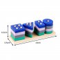 Montessori Toy Wooden Building Blocks Early Learning Educational Toys Color Shape
