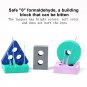 Montessori Toy Wooden Building Blocks Early Learning Educational Toys Color Shape