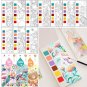 20 Sheets Portable Children Watercolor Painting Book Paint With Water Kids