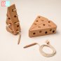 Bite Bites Wooden Cheese Stringing Toy Montessori Educational For Kids