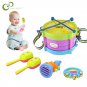 Children Drum Trumpet Toy Music Percussion Instrument Band Kit Early Learning