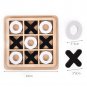 X O Game Blocks Wooden Parent-Child Interactive Toy Desktop Puzzle Game Board