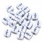Fraction Dice White Fractional Number Montessori Educational Kids Math Toys