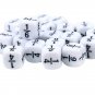 Fraction Dice White Fractional Number Montessori Educational Kids Math Toys