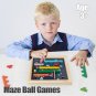 Wooden Maze Kids Toys Montessori Balance Ball Maze Board Puzzle Logic