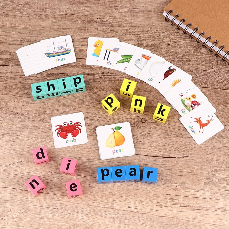 English Word Spelling Toy Alphabet Learning Toys Children Matching Letters Puzzle Toy