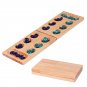 Novelty Mancala Game African Gem Chess with 48 Glass Stones Household Interactive Toys