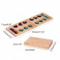 Novelty Mancala Game African Gem Chess with 48 Glass Stones Household Interactive Toys