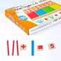 1 Set Wood Educational Teaching Aids Number Math Calculate Game Colorful