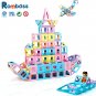 Classic Magnetic Tiles Toys Constructor Macaron Color Building Blocks Educational Toys