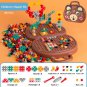203 Pieces Children's Repair Toolbox Creative Mosaic Puzzle Toy With Electric Drill Screw Tool Set