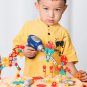 203 Pieces Children's Repair Toolbox Creative Mosaic Puzzle Toy With Electric Drill Screw Tool Set