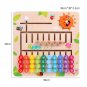Wooden Montessori Toys Calculation Math Cognition Match Baby Early Education Teaching