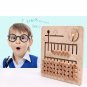 Wooden Montessori Toys Calculation Math Cognition Match Baby Early Education Teaching