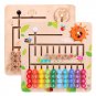 Wooden Montessori Toys Calculation Math Cognition Match Baby Early Education Teaching