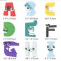 BuildMoc 26 Style English Alphabet Building Blocks Set Education Letters Lore (A-Z) Bricks Toys