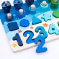 Wooden Montessori Materials Learning To Count Numbers Matching Digital Shape Match Early