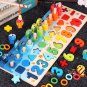Wooden Montessori Materials Learning To Count Numbers Matching Digital Shape Match Early