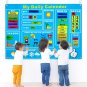70Pcs/set My Daily Calendar Felt Board Day Month Season Schedule Time Plan Chart Early Education
