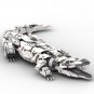 MOC Diy Mecha Crocodile Building Block Toy Marine Life Robot Monster Fire Salamander Reptile