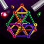 Classic Decompression Relaxation Colorful Magnetic Rod Round Ball