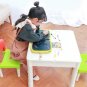 Baby Toys Set Painting Drawing Toys Black Board with Magic Pen Chalk