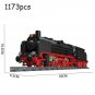 New Spot High-tech City Retro Steam Train Expert Technical Train Building Blocks Classic