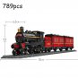 New Spot High-tech City Retro Steam Train Expert Technical Train Building Blocks Classic