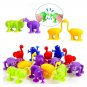 Baby Suction Cup Toys Kids DIY Soft Silicone Building Blocks Construction Building Blocks